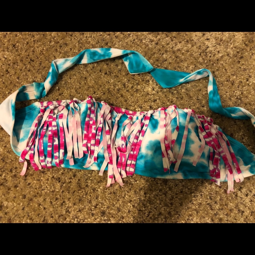 XHILARATION Tie Dye Bikini Top